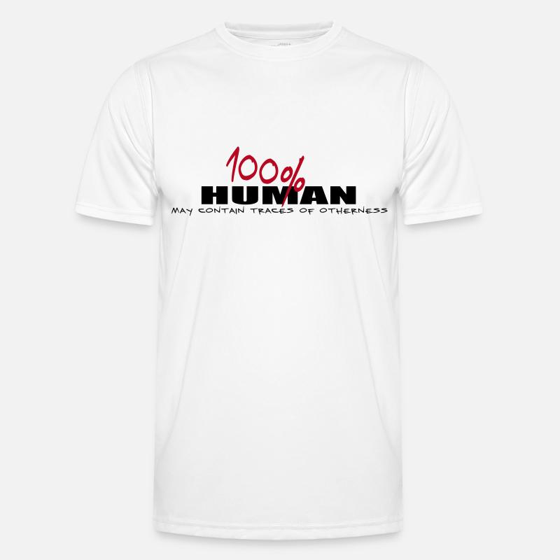 100% human and other - Men's Functional T-Shirt - white
