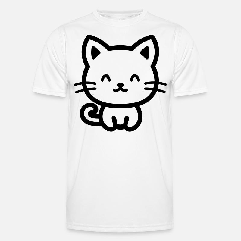 cat - Men's Functional T-Shirt - white