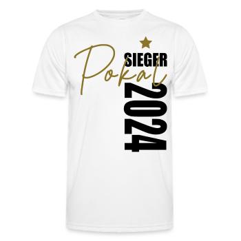 Pokalsieger 2024 - Männer Funktions-T-Shirt - Weiß - Vorne - AI Model Male 178 dark (178cm)