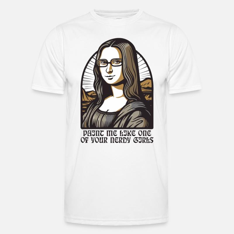 Die nerdige Leseratte Lisa Mona Männer Funktions-T-Shirt
