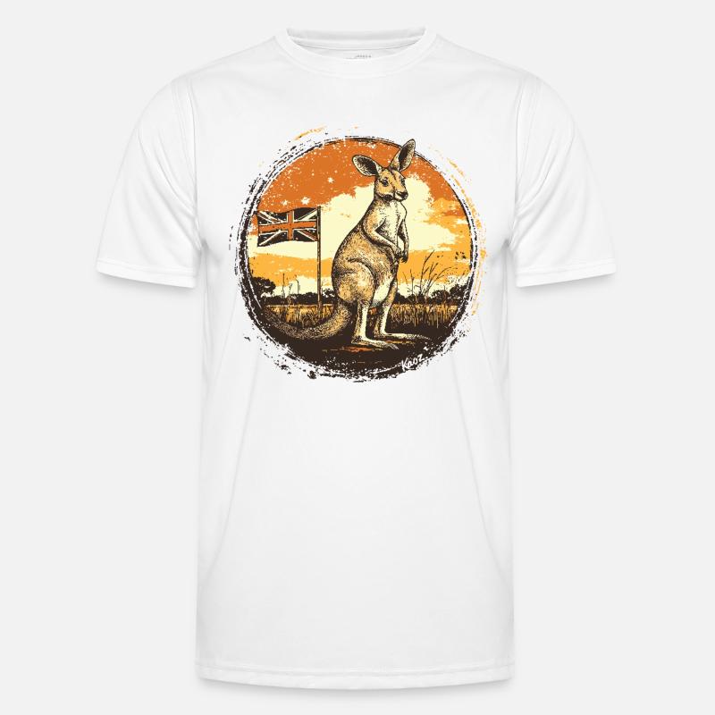 Australisches Känguru des Britischen Imperiums Männer Funktions-T-Shirt