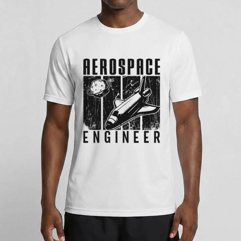 Aerospace Engineer Rocket Space Engineering Ship Männer Funktions-T-Shirt