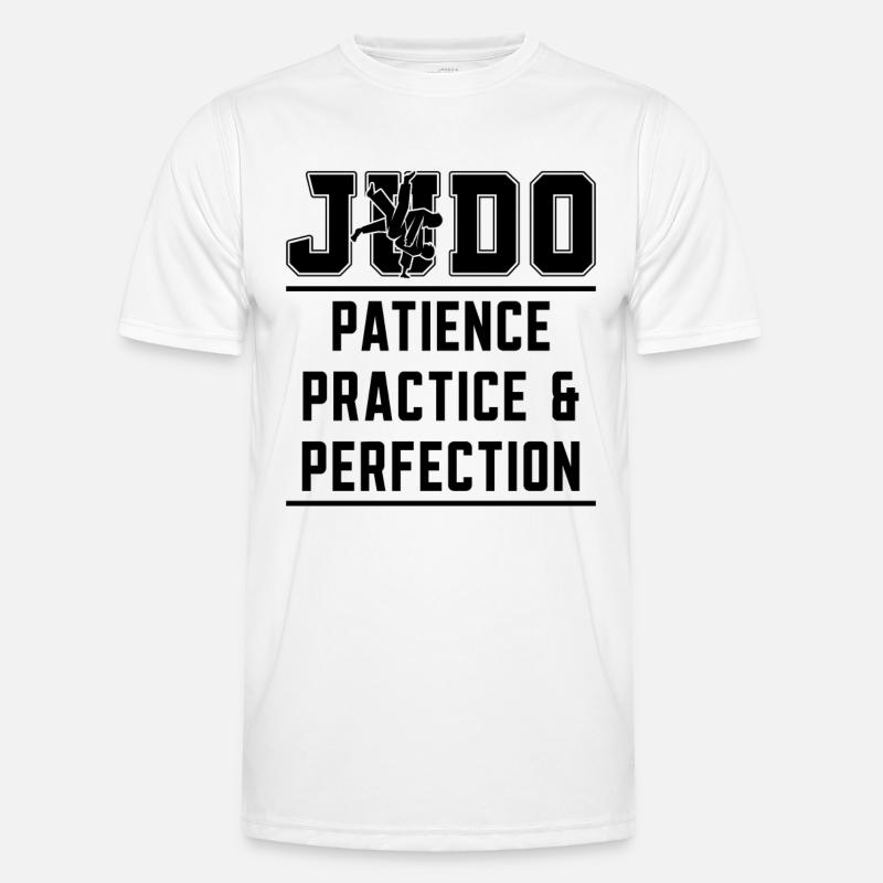 Judo Patience Practice Fighter Training Karate Männer Funktions-T-Shirt