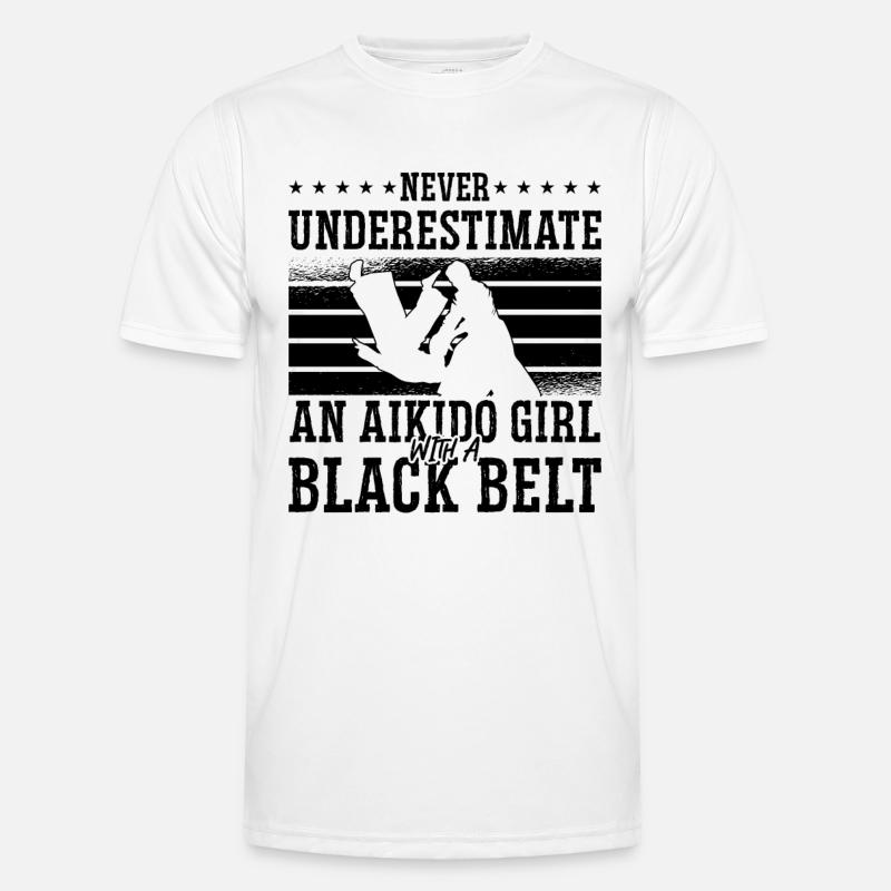 Never Understimate An Aikido Girl Samurai Fighter Men's Functional T-Shirt
