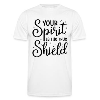 Your Spirit Is Aikido Fighter Martial Arts Samurai - Men's Functional T-Shirt - white - Front - AI Model Male 178 dark (178cm)