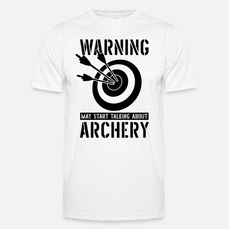 Warning May Start Archery Crossbow Shooting Archer Men's Functional T-Shirt