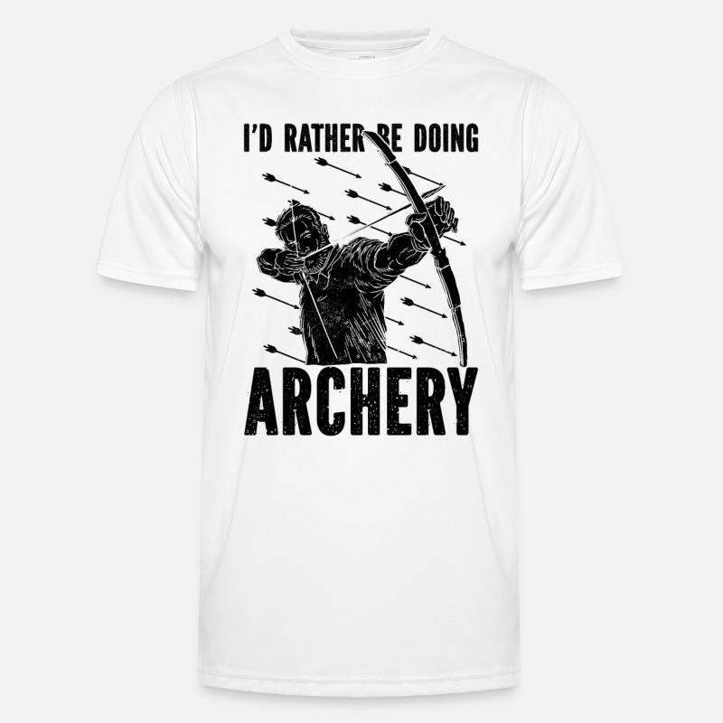 Id Rather Be Archer Flèche Chasse Arbalète Archer T-shirt sport Homme