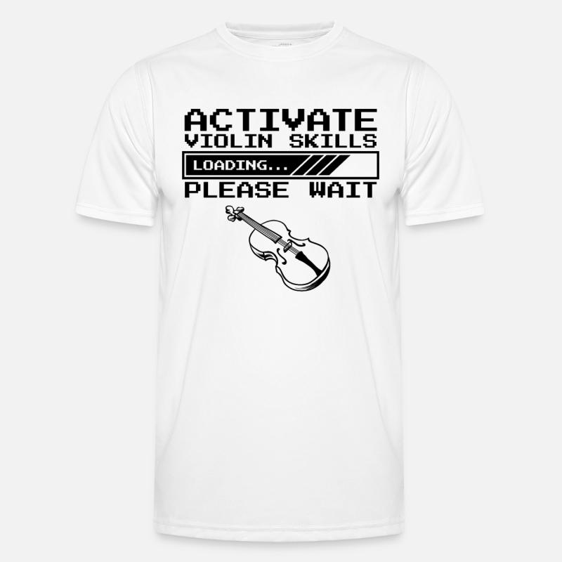 Activer les compétences de violon Violoniste T-shirt sport Homme