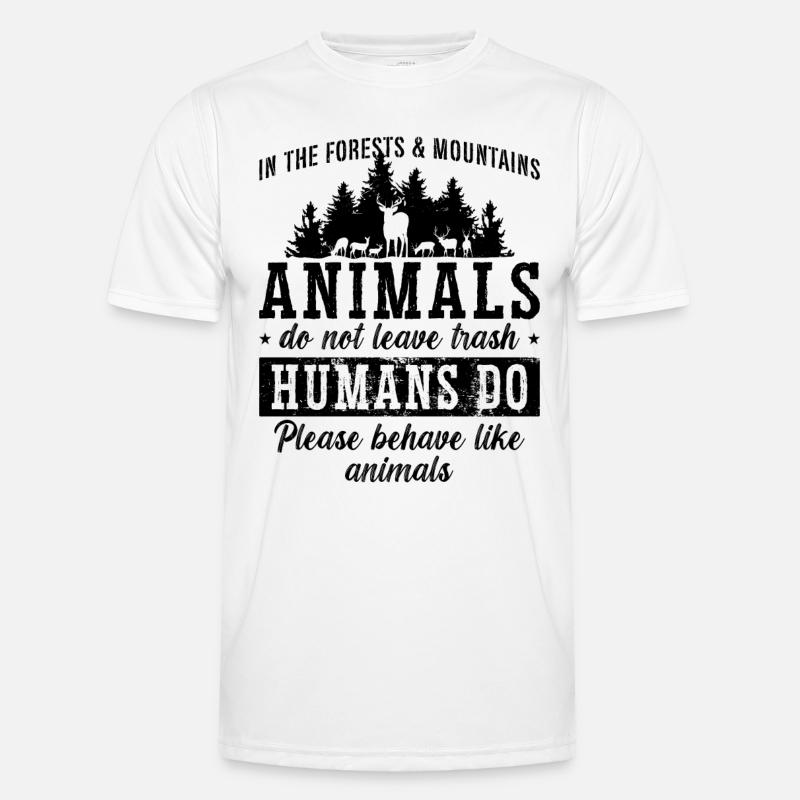 Dans les forêts Écologistes Écologistes T-shirt sport Homme