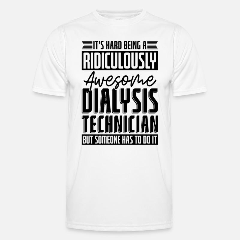Dialysetechniker Nephrologie Dialyse Geschenkidee - Männer Funktions-T-Shirt - Weiß