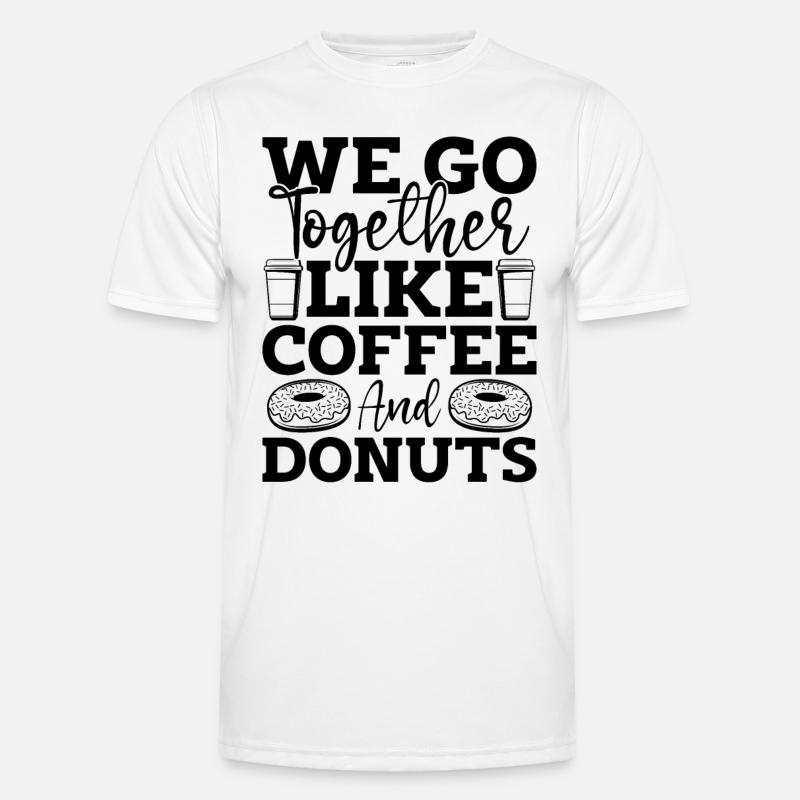 We Go Together Coffee Bean Coffee & Donuts Lover Männer Funktions-T-Shirt