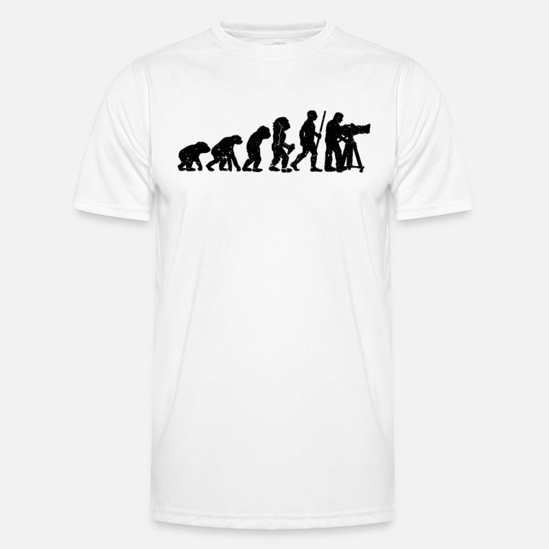 Cadreur Evolution Retro aime le cinéma T-shirt sport Homme