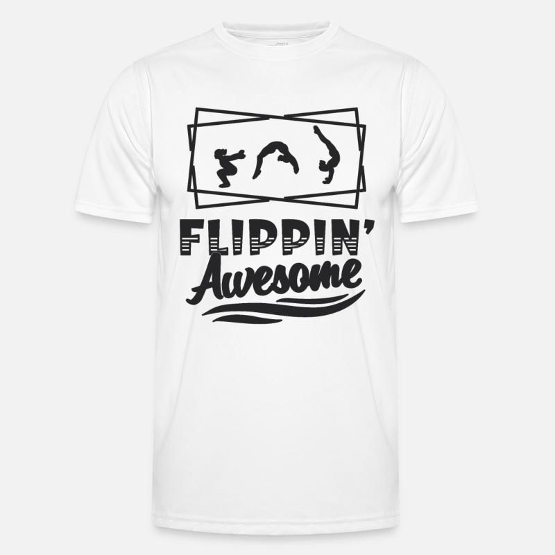 Flippin' Awesome Contortion Backflip Contortionist Men's Functional T-Shirt