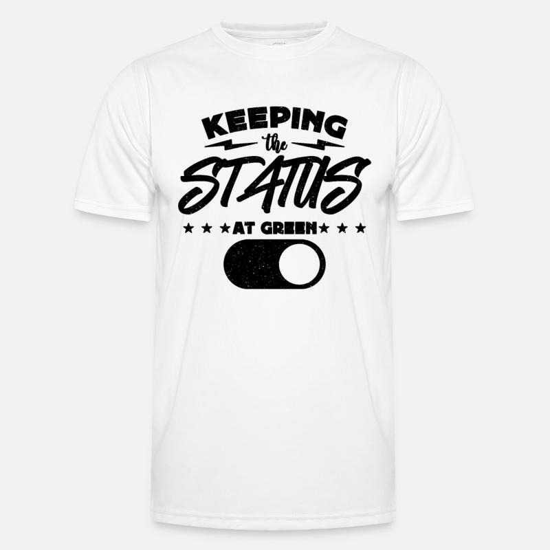 Keeping The Status At Team Leader Project Manager Männer Funktions-T-Shirt