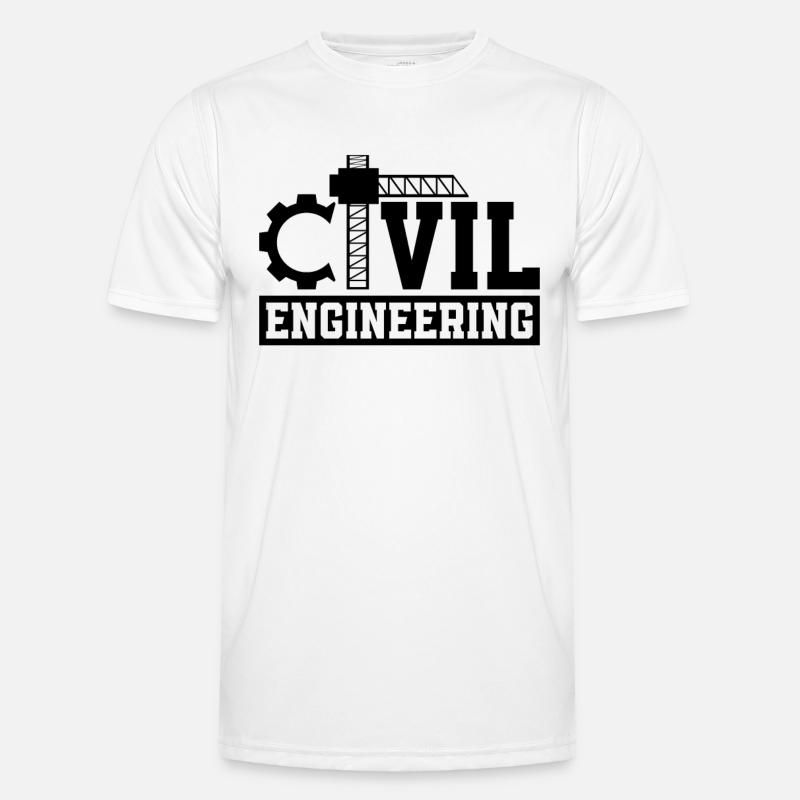 Civil Engineering Contractor Project Engineers Men's Functional T-Shirt