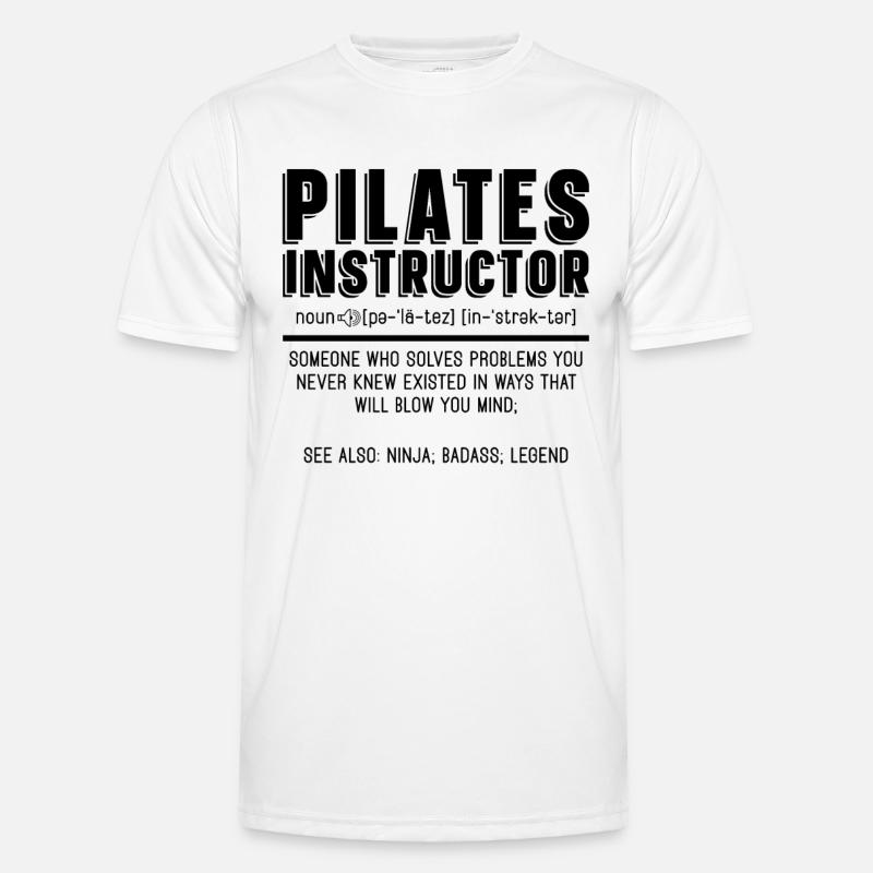 Pilates Instructor Someone Who Solves Reformer Männer Funktions-T-Shirt