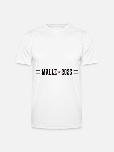 Malle 2025 - Männer Funktions-T-Shirt - Weiß