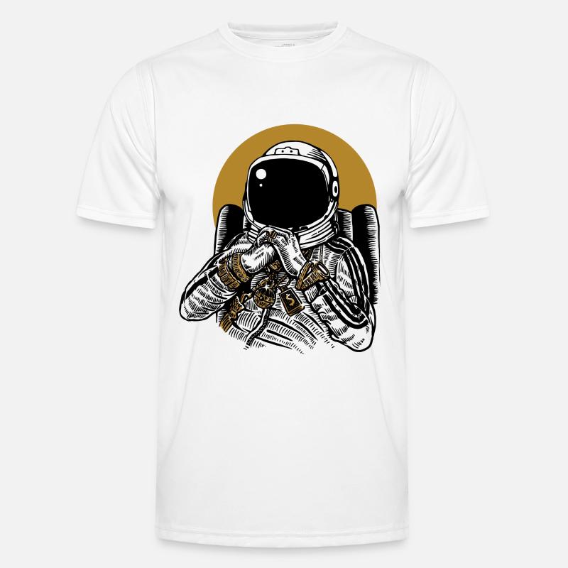 Space Dee Jay Männer Funktions-T-Shirt