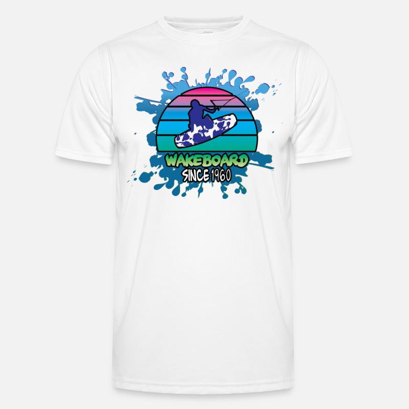 Wakeboard, Splash I Männer Funktions-T-Shirt