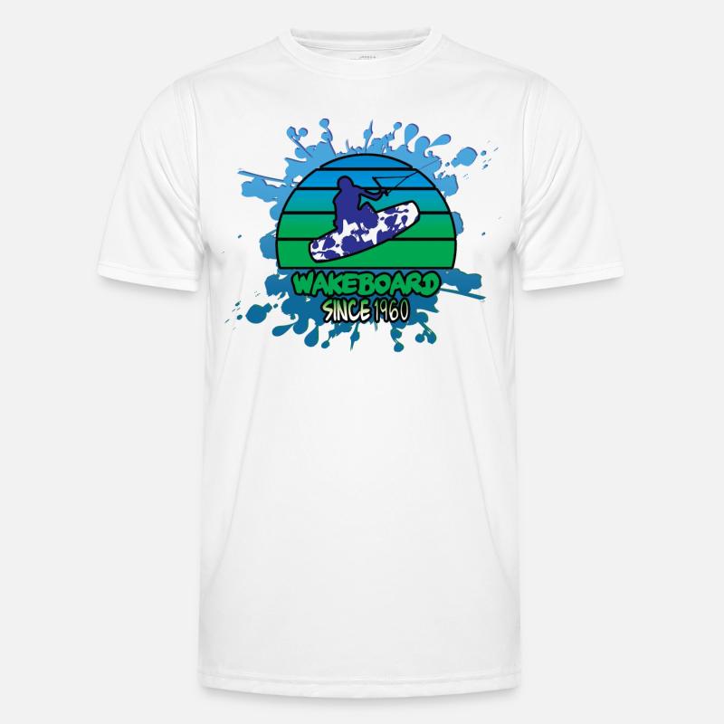 Wakeboard, Splash Männer Funktions-T-Shirt