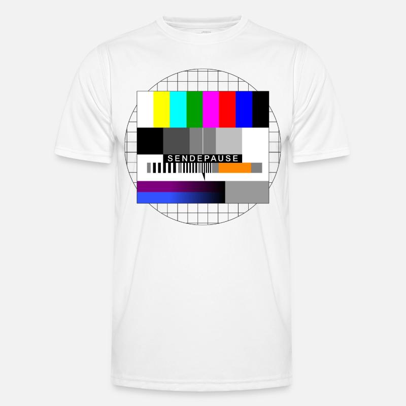 Broadcast Deadline Test Pattern Men's Functional T-Shirt