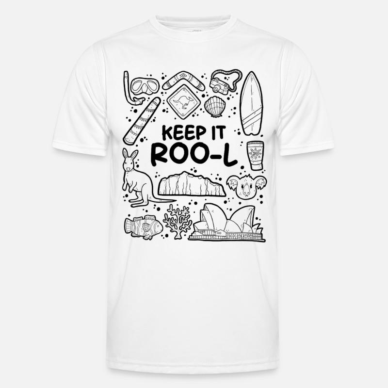 Keep it roo-l - Men's Functional T-Shirt - white