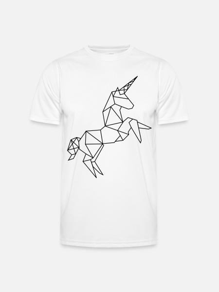 Unicorn graphic - Men's Functional T-Shirt - white