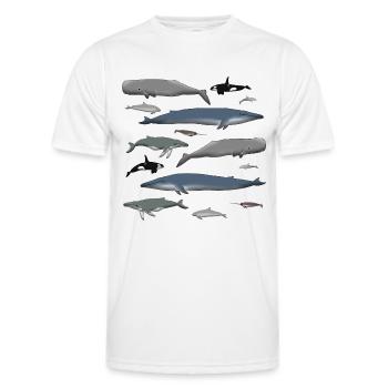 Wale - Männer Funktions-T-Shirt - Weiß - Vorne - AI Model Male 178 dark (178cm)