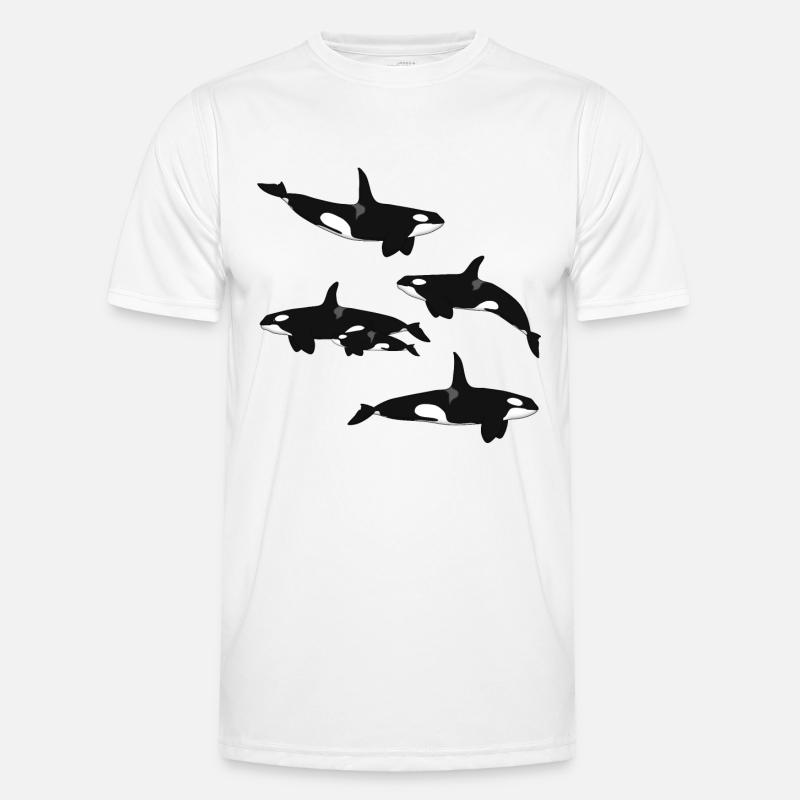 Killer whale range - Men's Functional T-Shirt - white