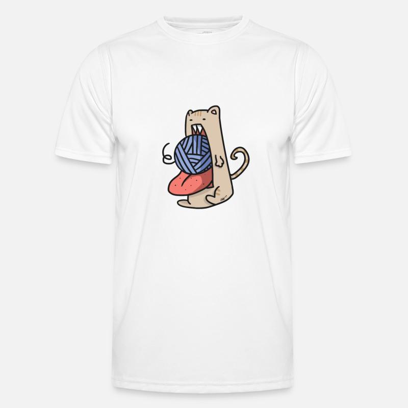 das essen-all-you-can Katze Männer Funktions-T-Shirt