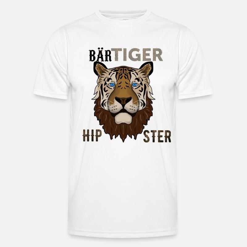 BärTiger Hipster Männer Funktions-T-Shirt