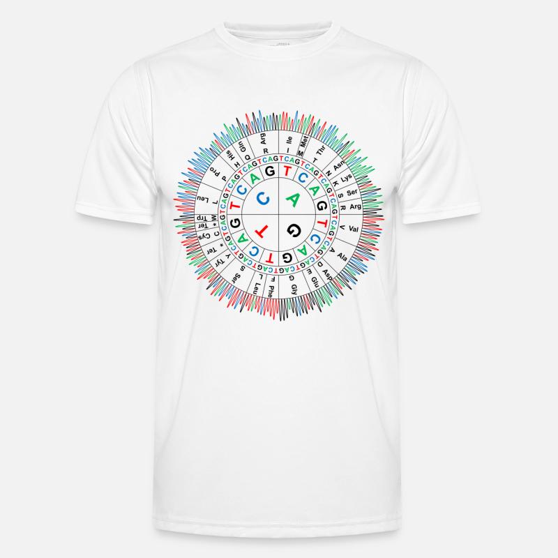 Sanger Codon Circle - Men's Functional T-Shirt - white