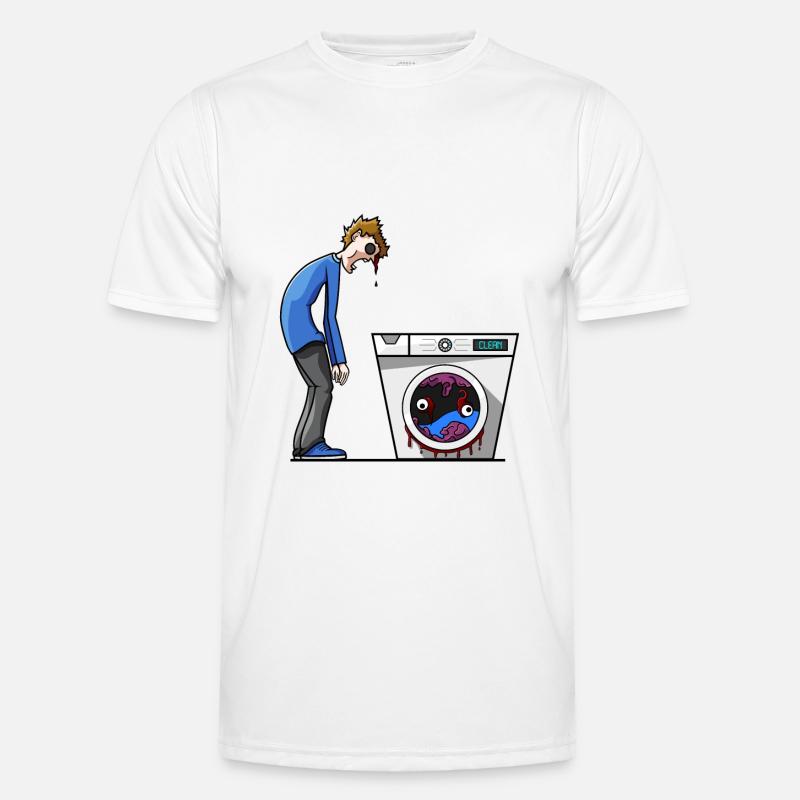 Brain washington army #1 - Men's Functional T-Shirt - white