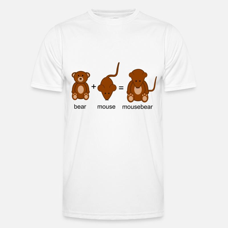 mausebär - Men's Functional T-Shirt - white