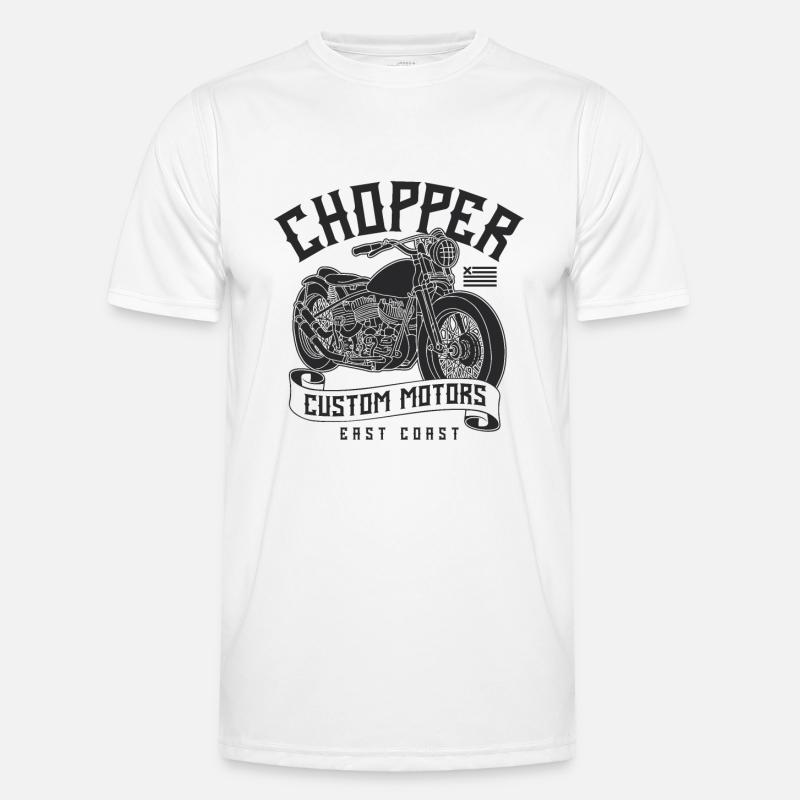 Motorcycle shirt - Men's Functional T-Shirt - white