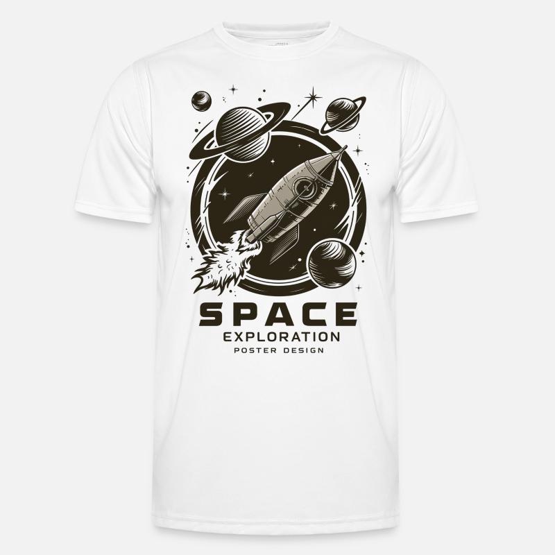 Space Exploration Adventure - Men's Functional T-Shirt - white