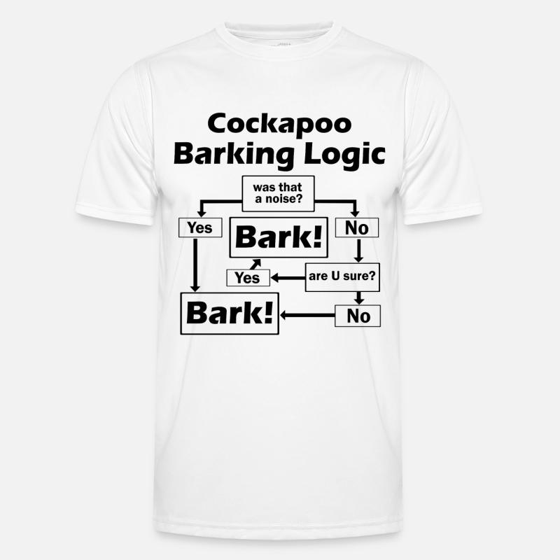 Cockapoo Logic - Men's Functional T-Shirt - white
