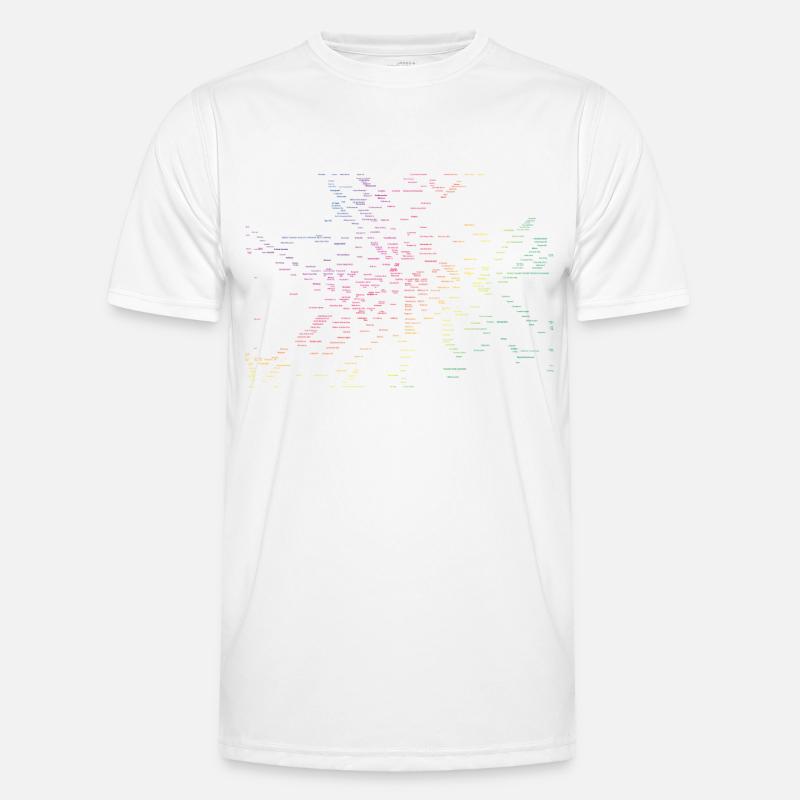 Berlin map subway stations - Men's Functional T-Shirt - white