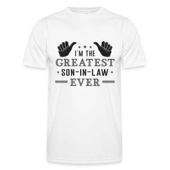 Traum Schwiegersohn Schwiegermutter Sohn Geschenk - Männer Funktions-T-Shirt - Weiß - Vorne - AI Model Male 178 dark (178cm)