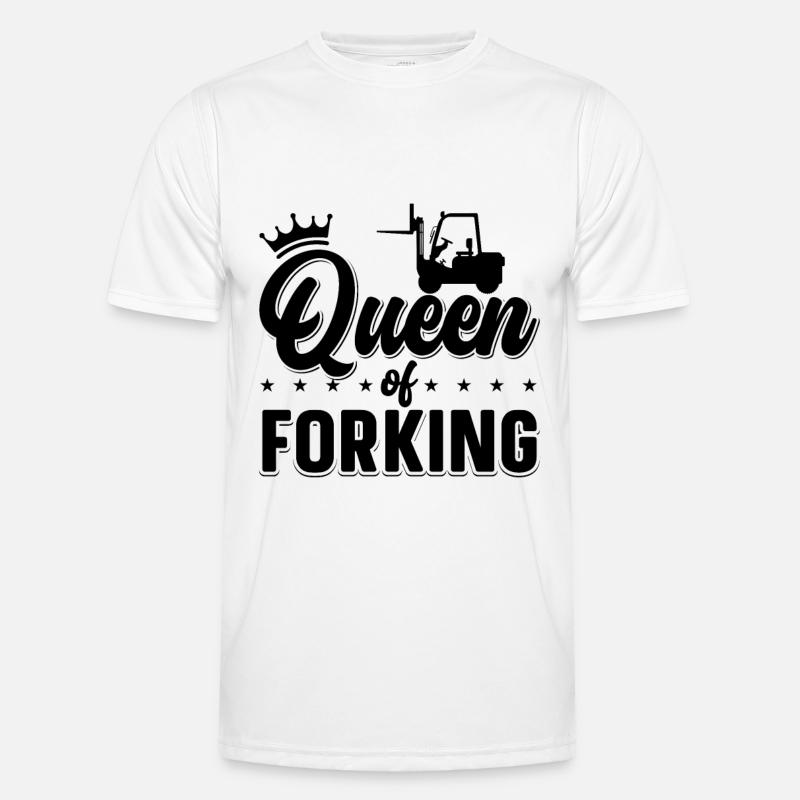 Gabelstapler Stapler Staplerfahrer Geschenkidee - Männer Funktions-T-Shirt - Weiß