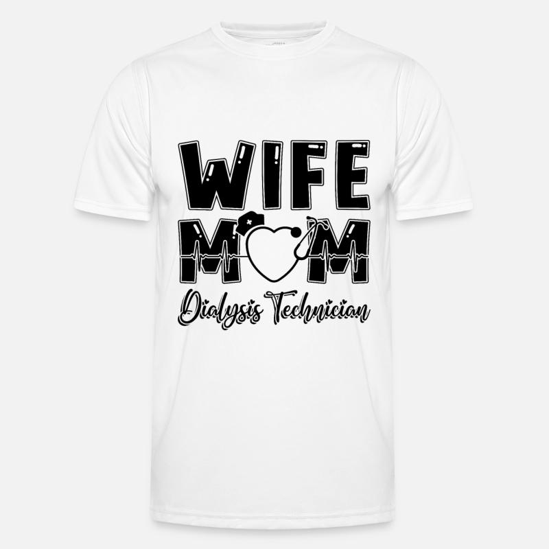 Dialysetechniker Nephrologie Dialyse Geschenkidee - Männer Funktions-T-Shirt - Weiß