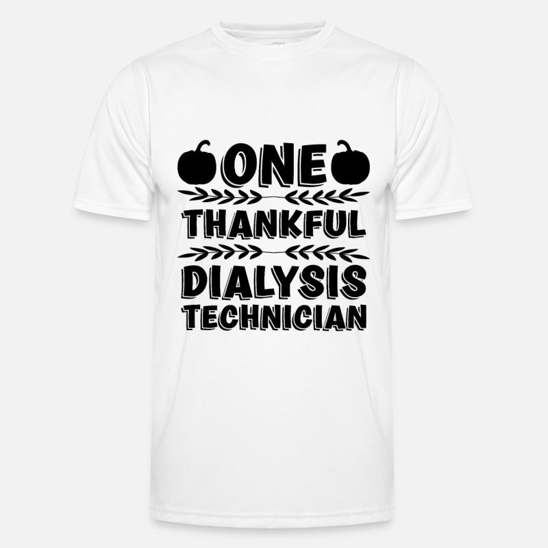 Nephrologie Dialyse Dialysetechniker Geschenkidee - Männer Funktions-T-Shirt - Weiß