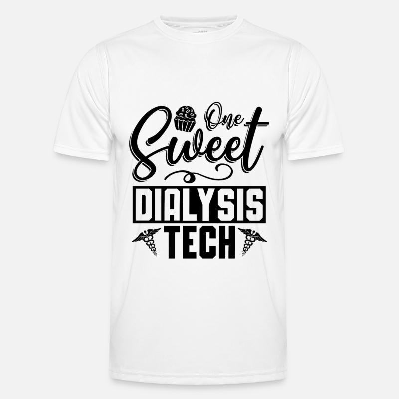 Dialyse Nephrologie Dialysetechniker Geschenkidee - Männer Funktions-T-Shirt - Weiß