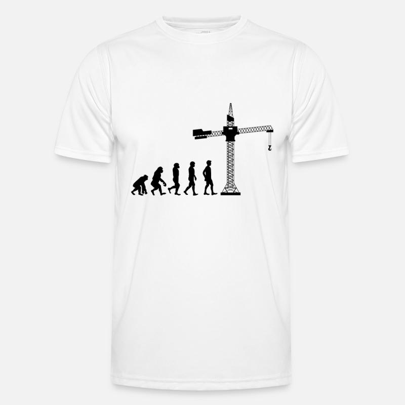 Bauarbeiter Bau Kranführer Kranfahrer Geschenkidee Männer Funktions-T-Shirt