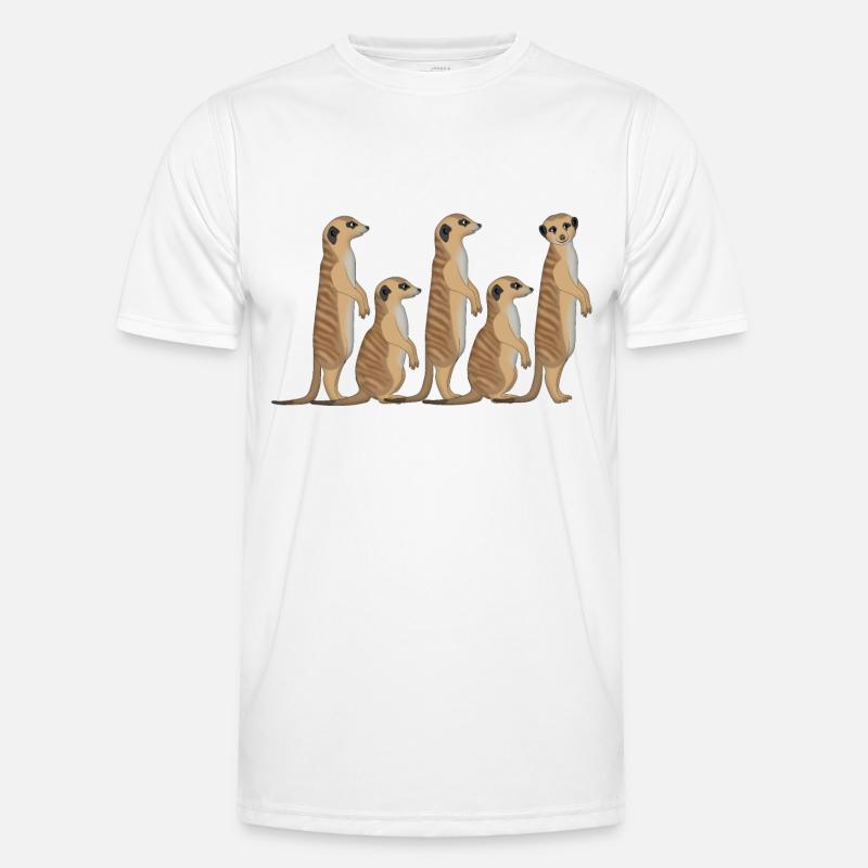 Erdmännchen Reihe Männer Funktions-T-Shirt