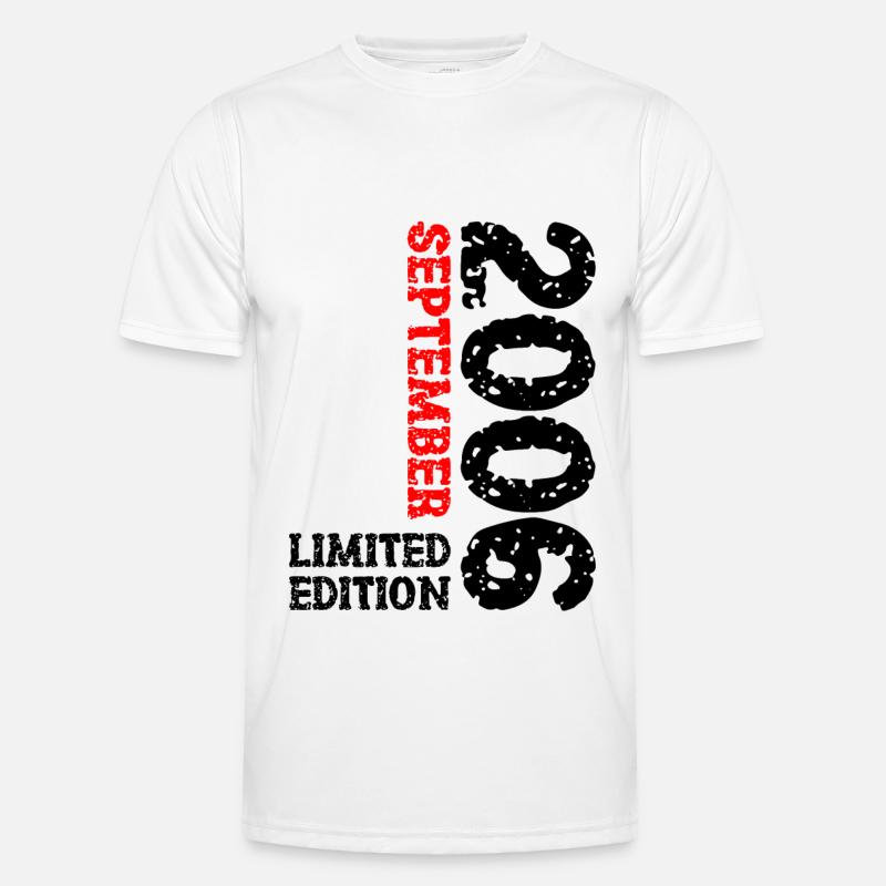 2006 Septembre Edition Limitée 17th Birthday Deco T-shirt sport Homme