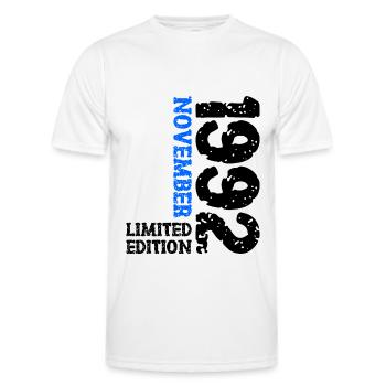 1992 November Limited Edition 31. Geburtstag Deko - Männer Funktions-T-Shirt - Weiß - Vorne - AI Model Male 178 dark (178cm)