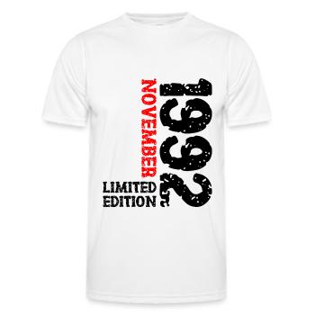1992 November Limited Edition 31. Geburtstag Deko - Männer Funktions-T-Shirt - Weiß - Vorne - AI Model Male 178 dark (178cm)
