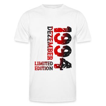 1994 December Limited Edition 29th Birthday Decoration - Men's Functional T-Shirt - white - Front - AI Model Male 178 dark (178cm)