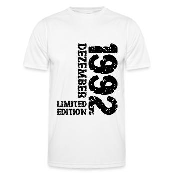 1992 Dezember Limited Edition 31. Geburtstag Deko - Männer Funktions-T-Shirt - Weiß - Vorne - AI Model Male 178 dark (178cm)